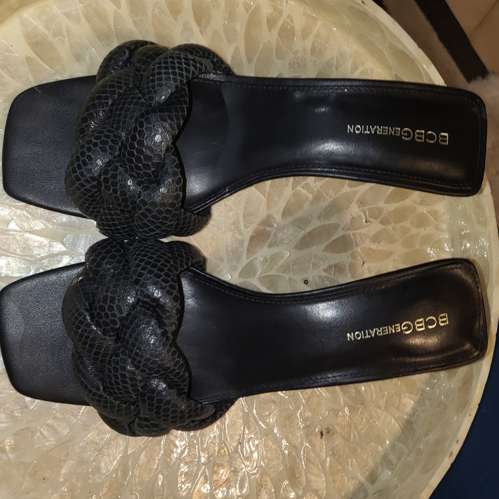 Nice black slip in sandals